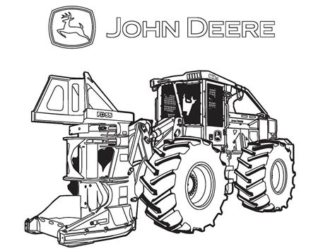 john deere skid steer coloring picture|john deere coloring pages printable.